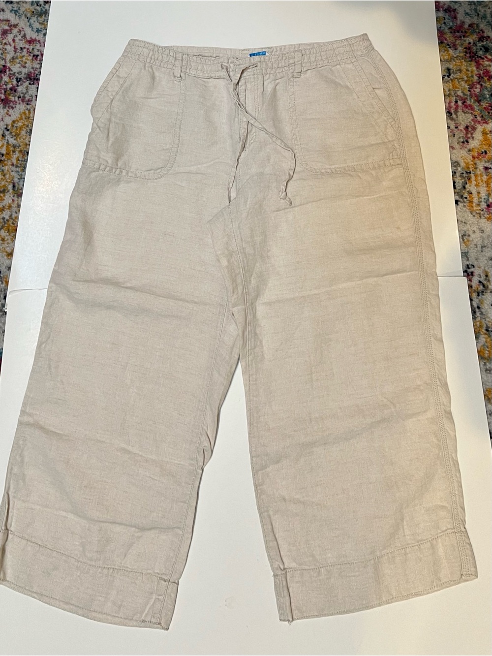 Liz Claiborne linen crop pants